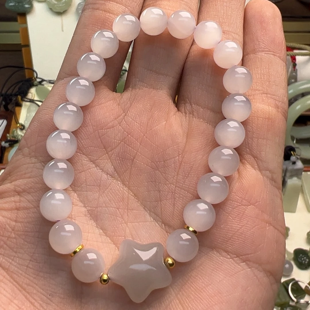 困***魚和田玉（糖玉）未镶嵌手链