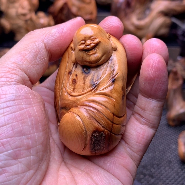 柏木（崖柏）崖柏陈化料手把件