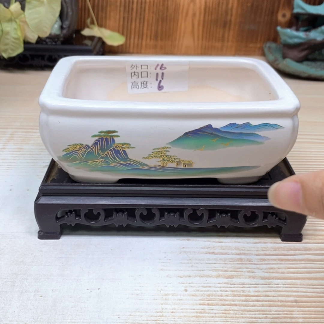 紫砂花盆陶瓷艺术花盆陶瓷