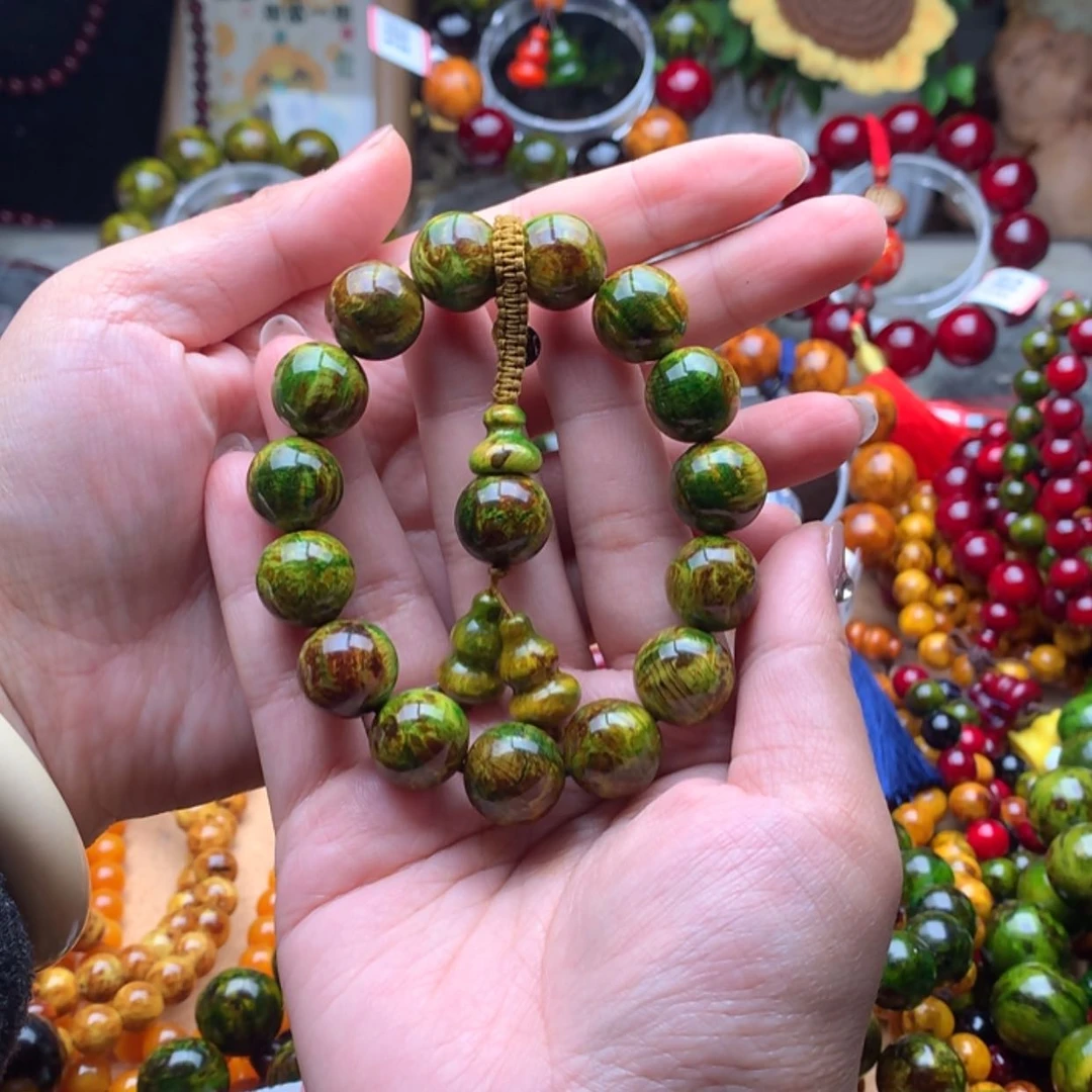 【闪购商品】松木（琥珀木）手串/手链1.5水墨丹青