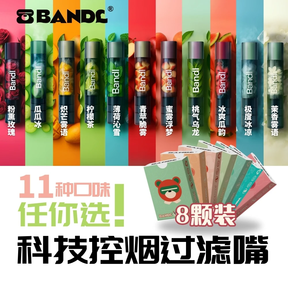 笨初初水果口味过滤粗中细通用可过滤水果口味果味替代烟嘴过滤器