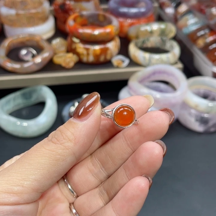 【闪购商品】未镶嵌戒指玛瑙/玉髓