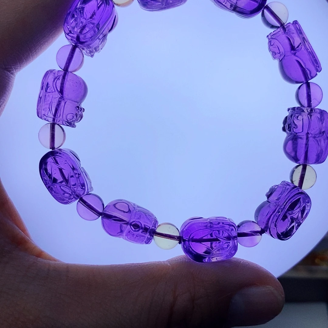 水晶未镶嵌手串天然