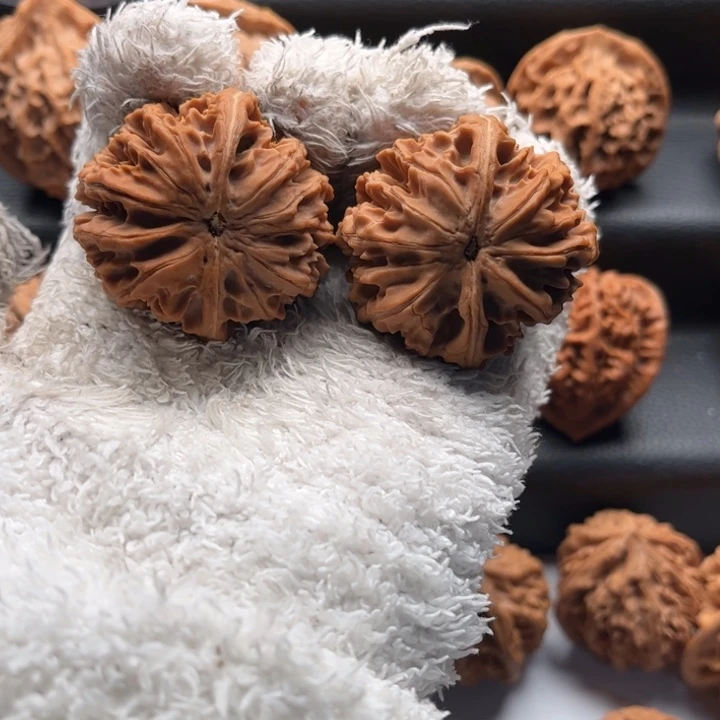 小***家把件文玩核桃通天纹