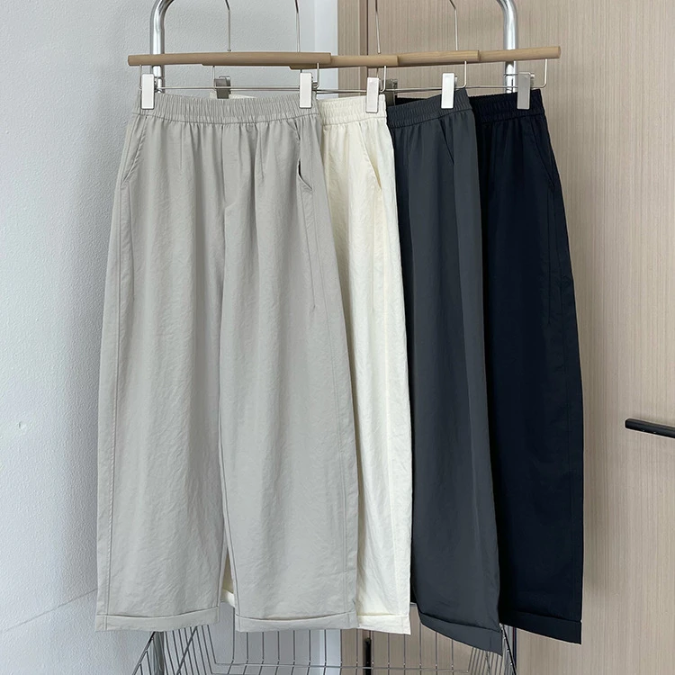 ARRLMORRE品牌【卷边裤】敲舒服九分宽松直筒奶奶裤