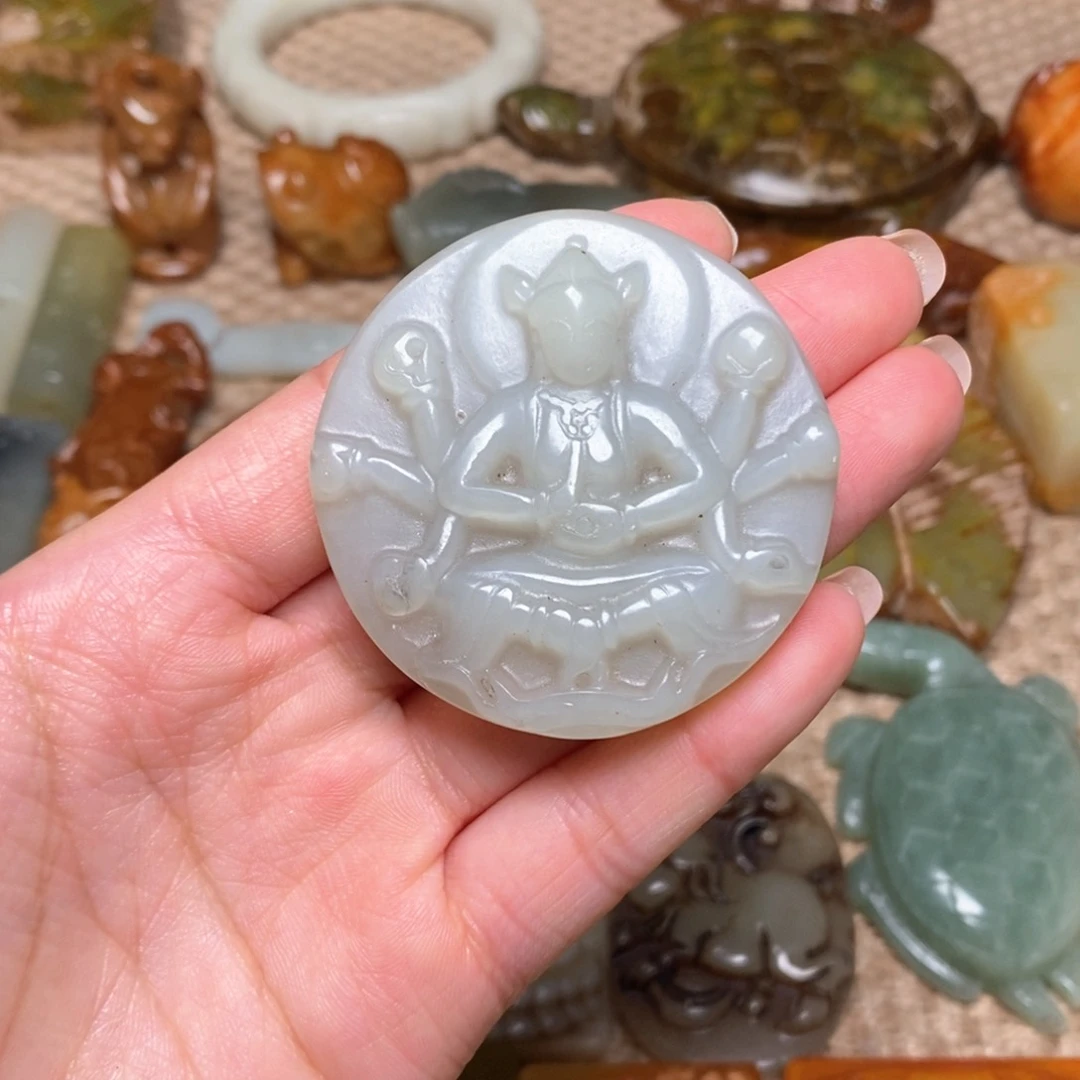 白玉菩提吊坠白玉菩提白玉菩提摆件