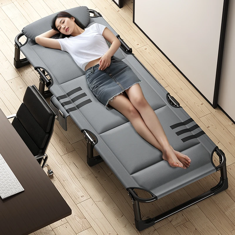 办公室午休单人折叠床躺椅陪护简易便携式户外床成人结实耐用