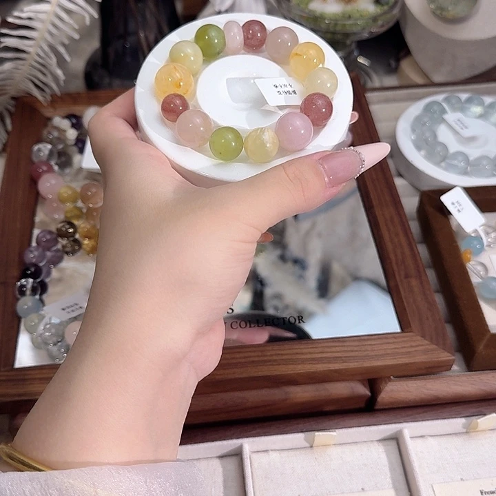 水晶手链合金天然水晶手串