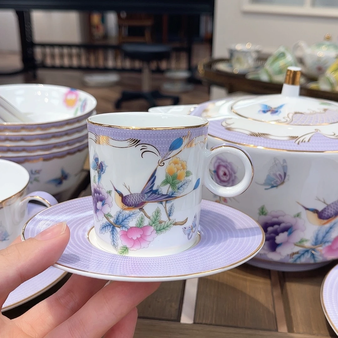 骨瓷浓缩咖啡杯碟———