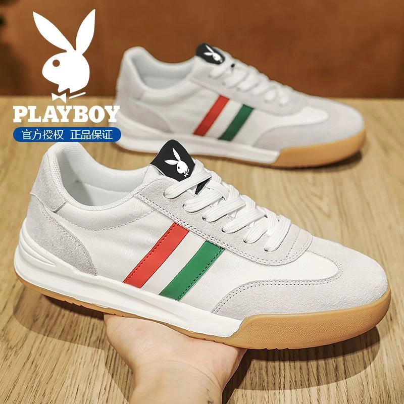 花花公子男鞋秋季新款运动休闲鞋潮流百搭软底轻便阿甘德训板鞋男