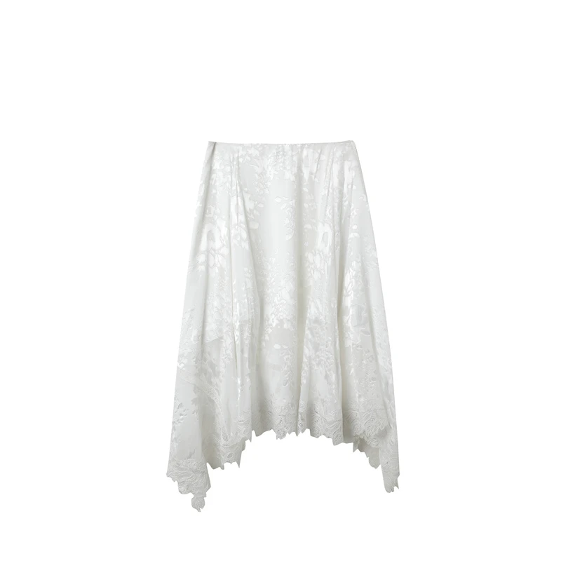 ICE DUST2025春夏烧花不规则半身裙长裙女1980dopdop买手店