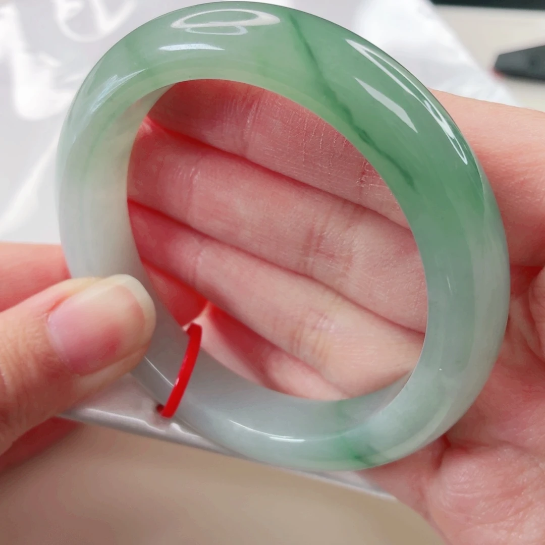 翡翠未镶嵌手镯53.8圈x601