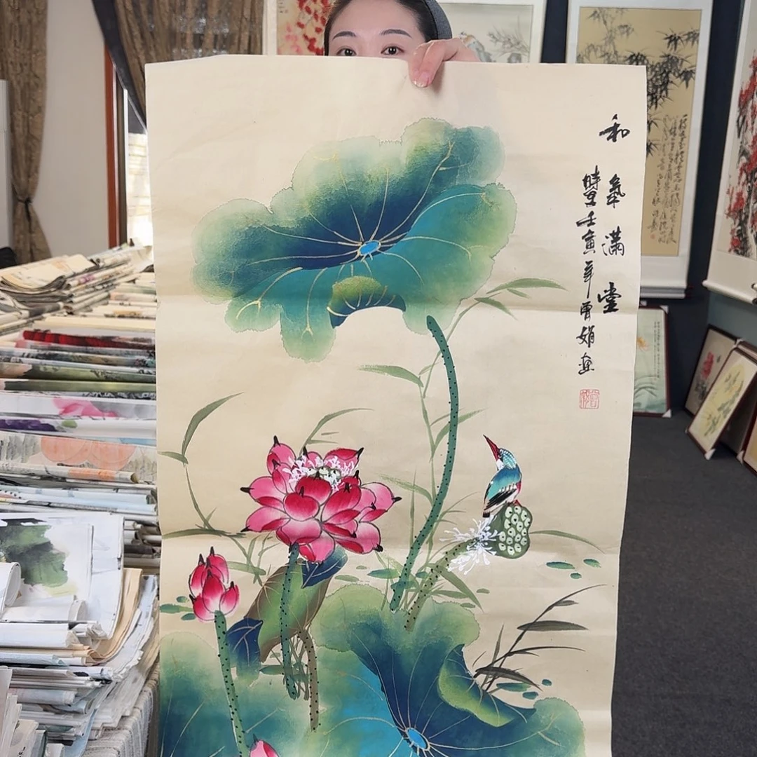 纯手绘国画作品好看