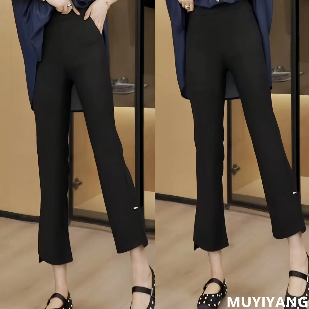 【面膜裤】独特设计感弹力休闲显瘦高定版烟管裤 裤长85 25-226#