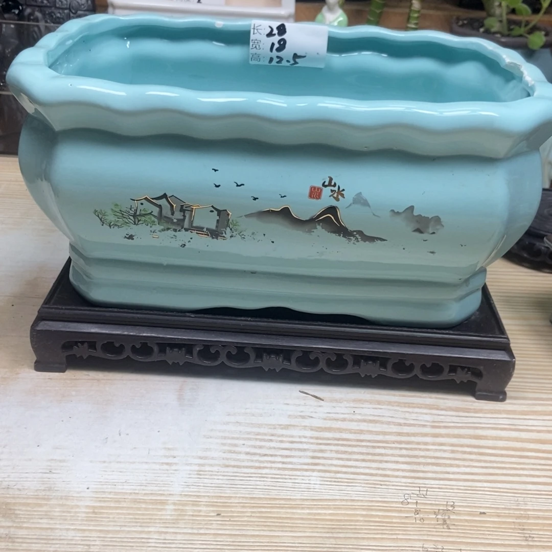 瓷片陶瓷花盆陶瓷艺术