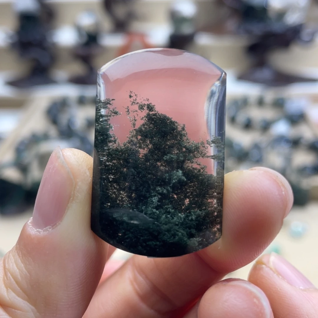 水晶颈饰未镶嵌绿幽灵聚宝盆无事牌