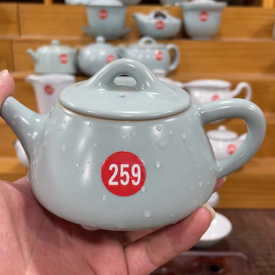 微瑕陶瓷茶壶茶杯家用