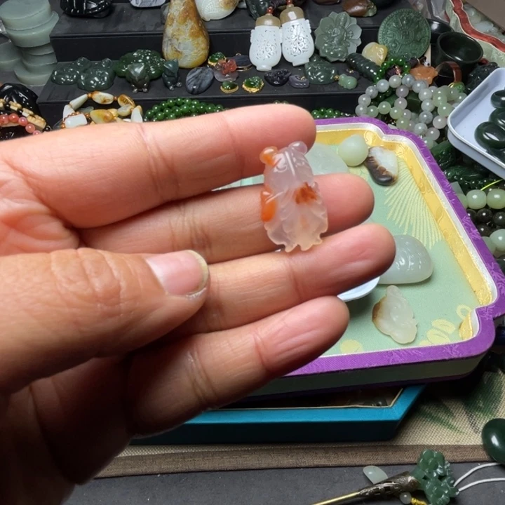 河***易玛瑙/玉髓合金珠宝半成品