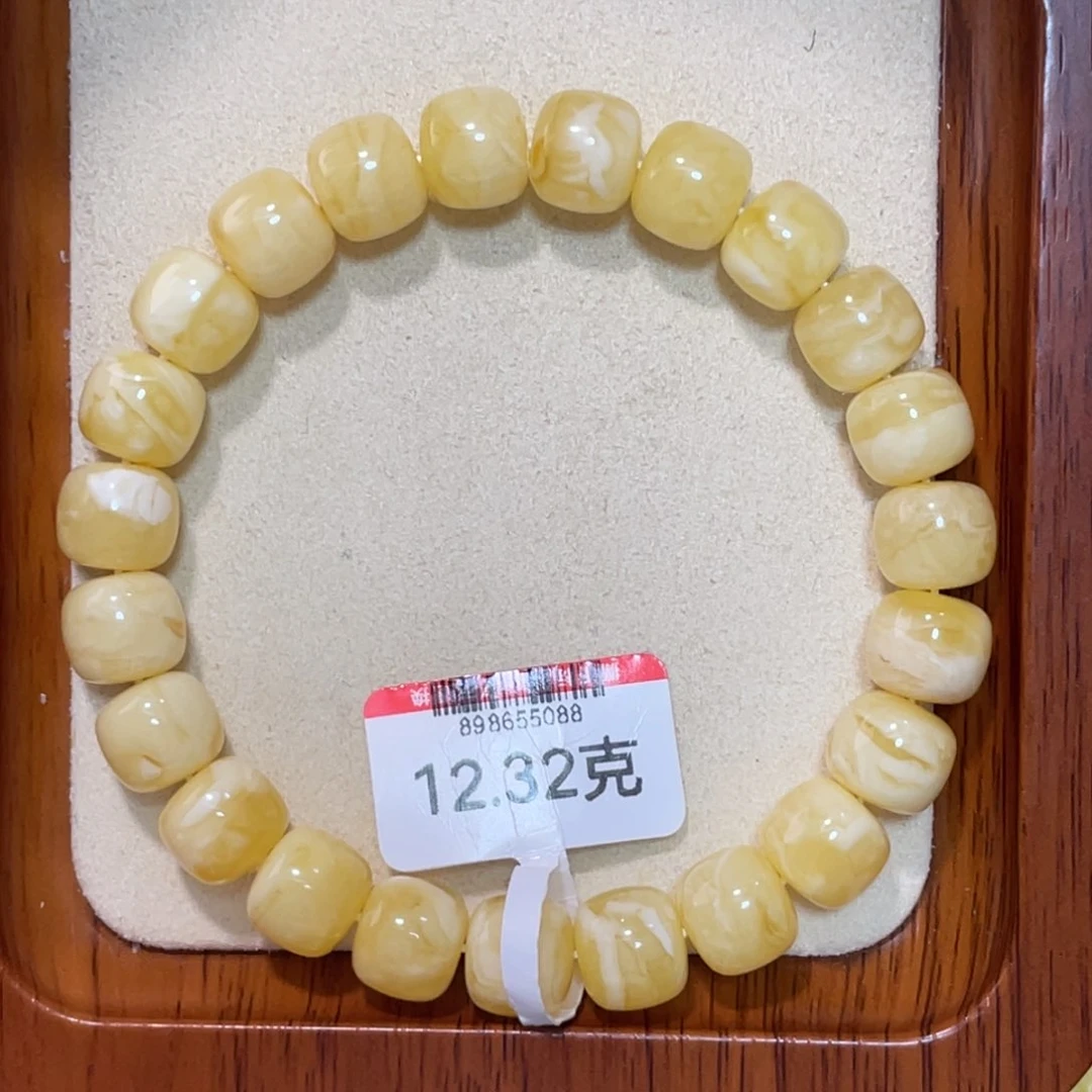 未镶嵌蜜蜡手链蜜蜡