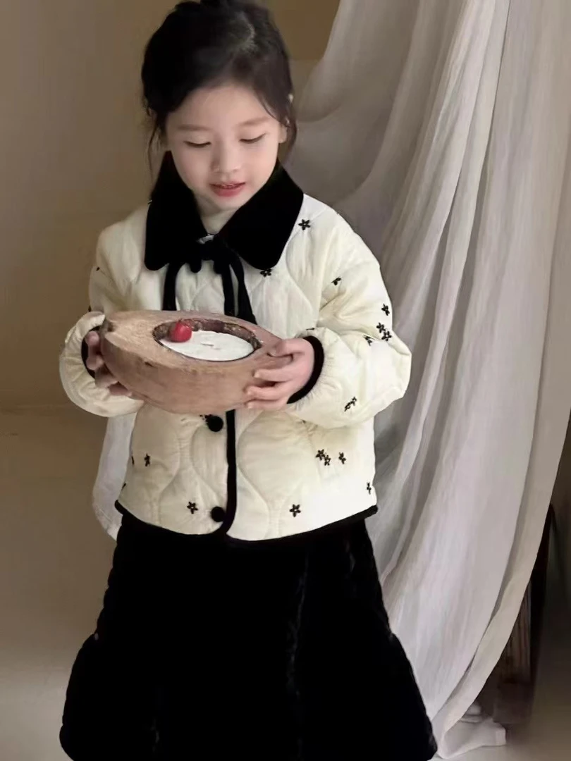 爆款冬季洋气女童棉服百搭