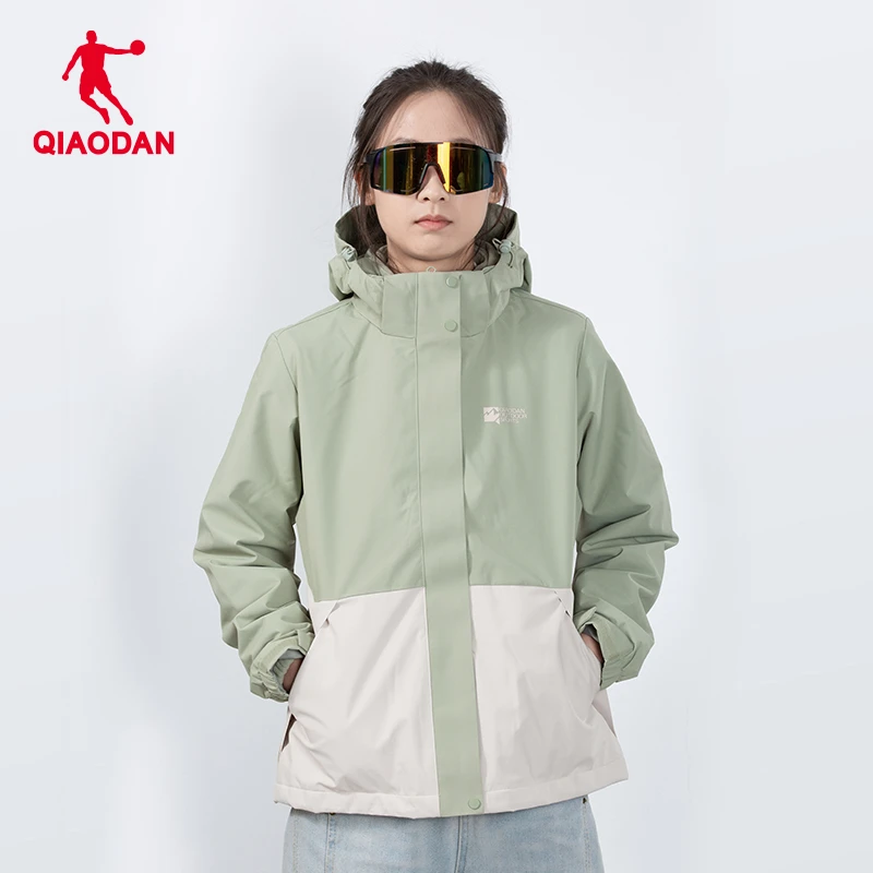 乔丹梭织运动风衣女2025冬季新款防泼水防风户外外套QDFFD2254553