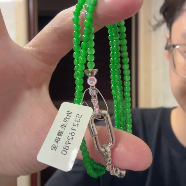 翡翠银S925镶嵌颈饰吊坠