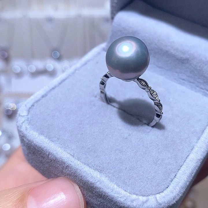 淡水珍珠银S925镶嵌颈饰S****a