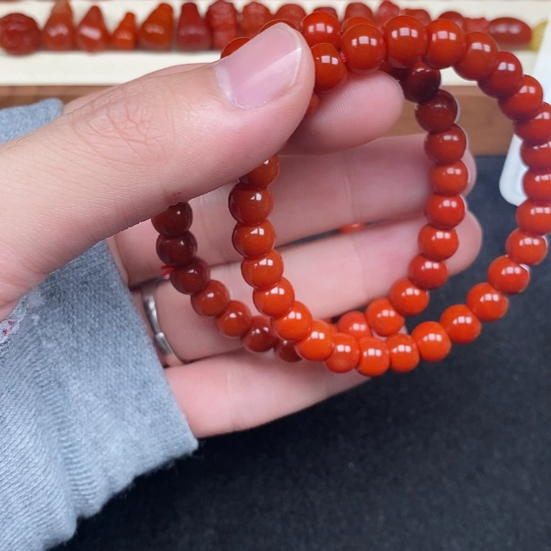 南红玛瑙未镶嵌手链888