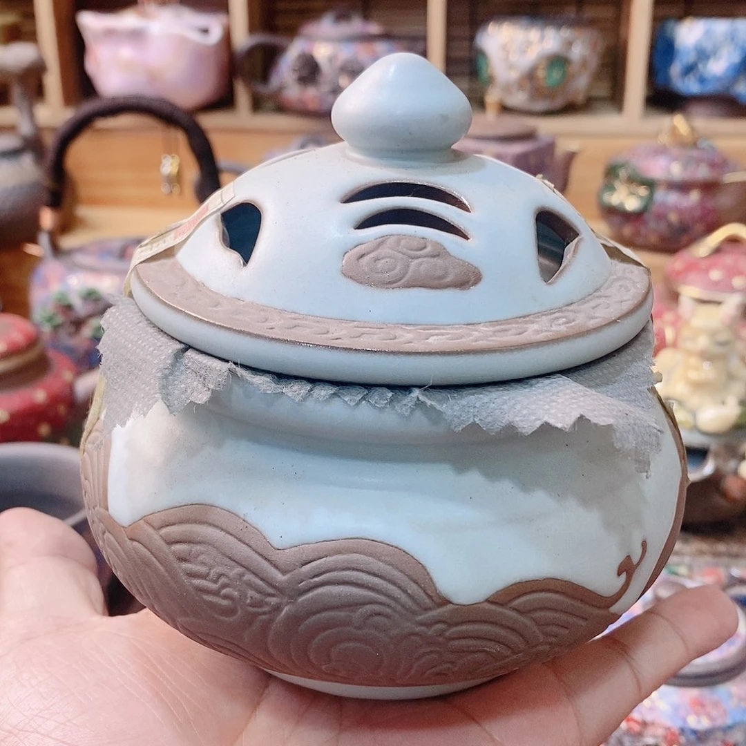 粗陶志野柴烧茶器