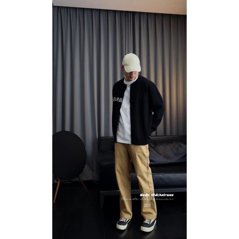 【oldchairman】B黑色针织开衫 DMY0807