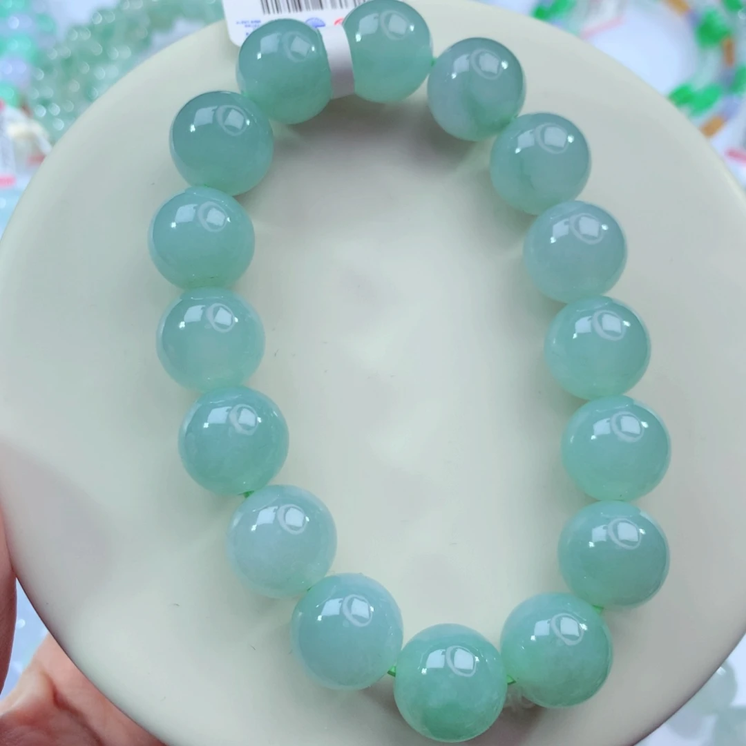 翡翠未镶嵌手链卡13.2