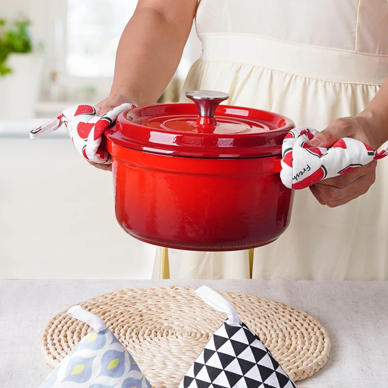 小幸福创意可爱三角布艺防烫帽夹锅盖帽