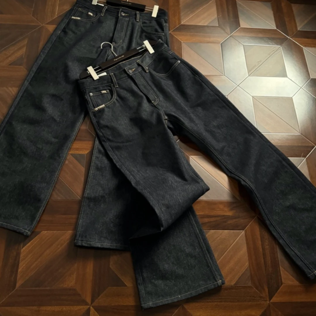 Oclin手缝针13.5盎司原牛646微喇版型固色牛仔裤差异化单品Denim