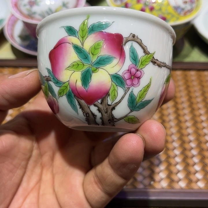 纯手绘精品盖碗杯