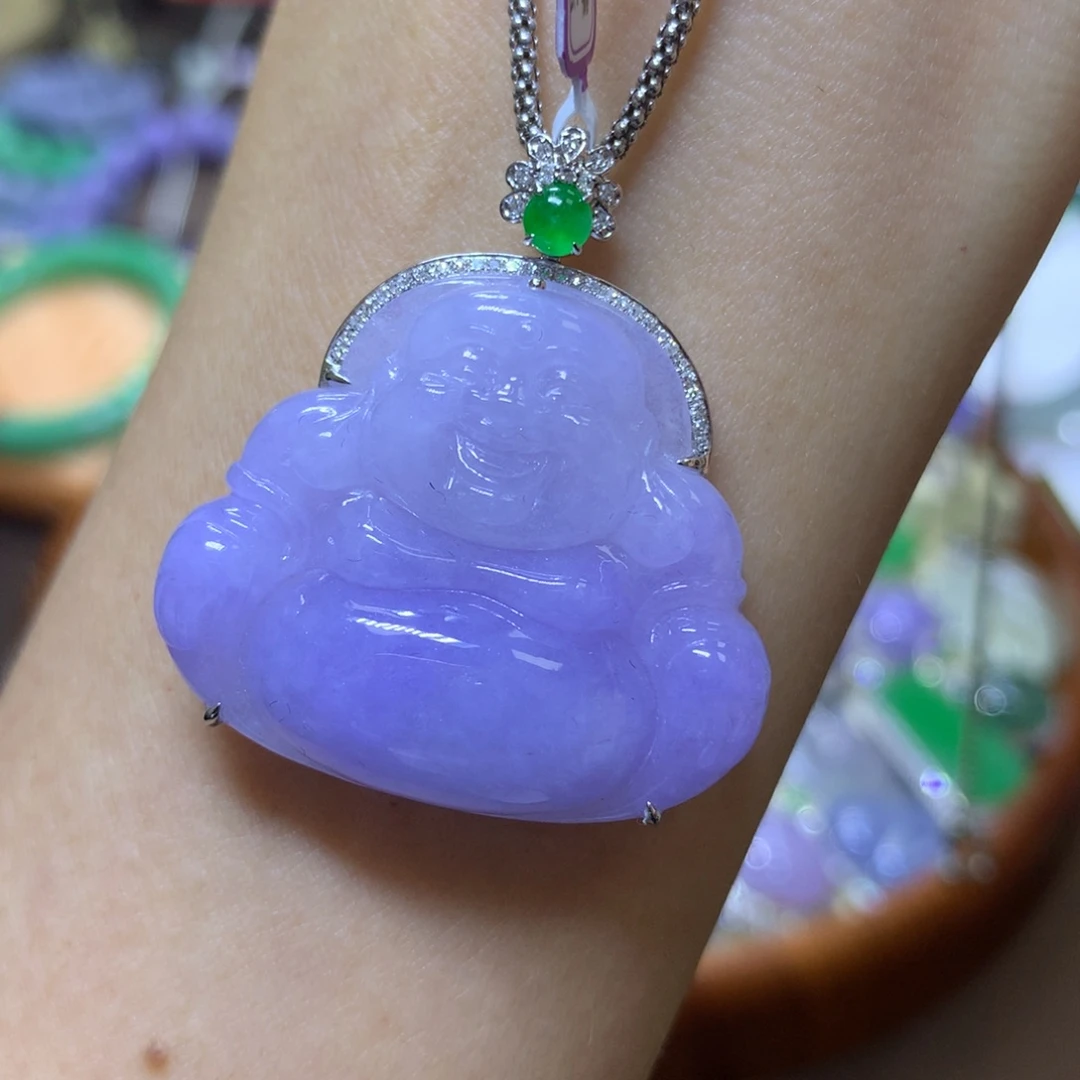 【闪购商品】翡翠颈饰18K金镶嵌翡翠