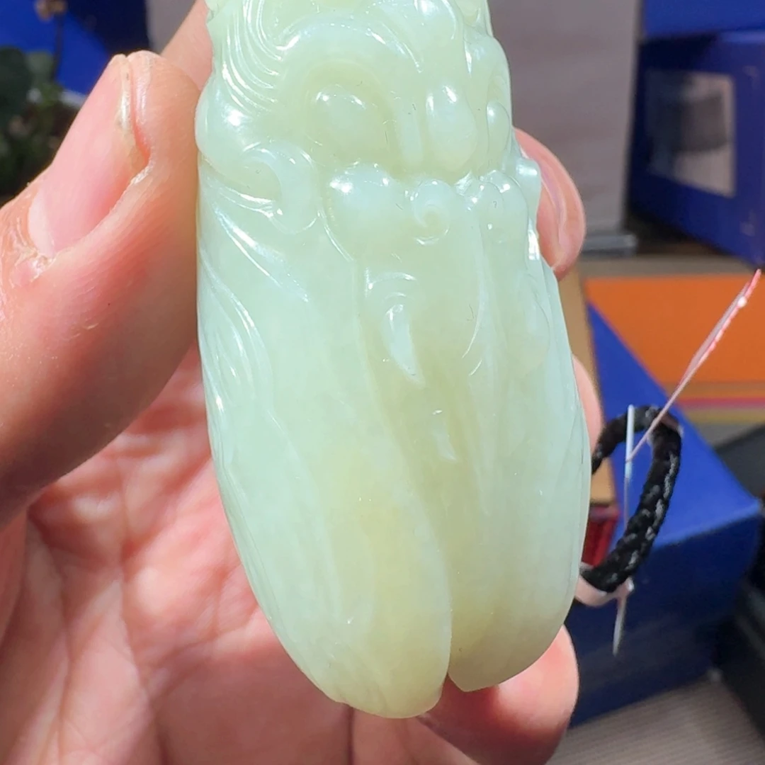 和田玉（糖玉）未镶嵌车挂