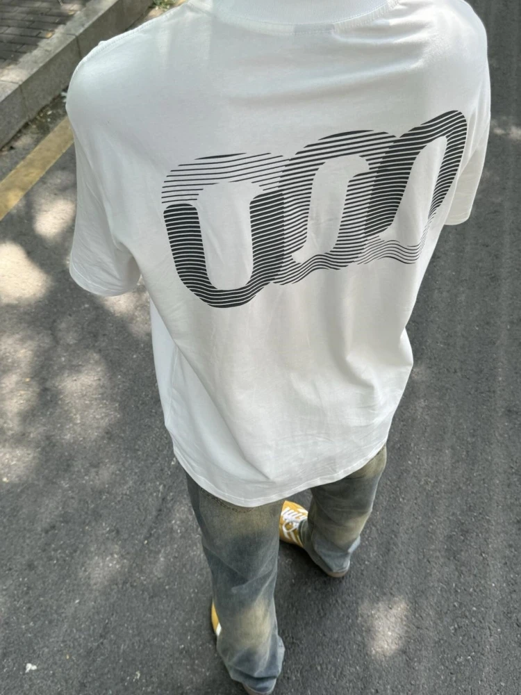 【重磅纯棉】夏季白色百搭宽松韩版国潮流休闲美式圆领ins男短袖T恤