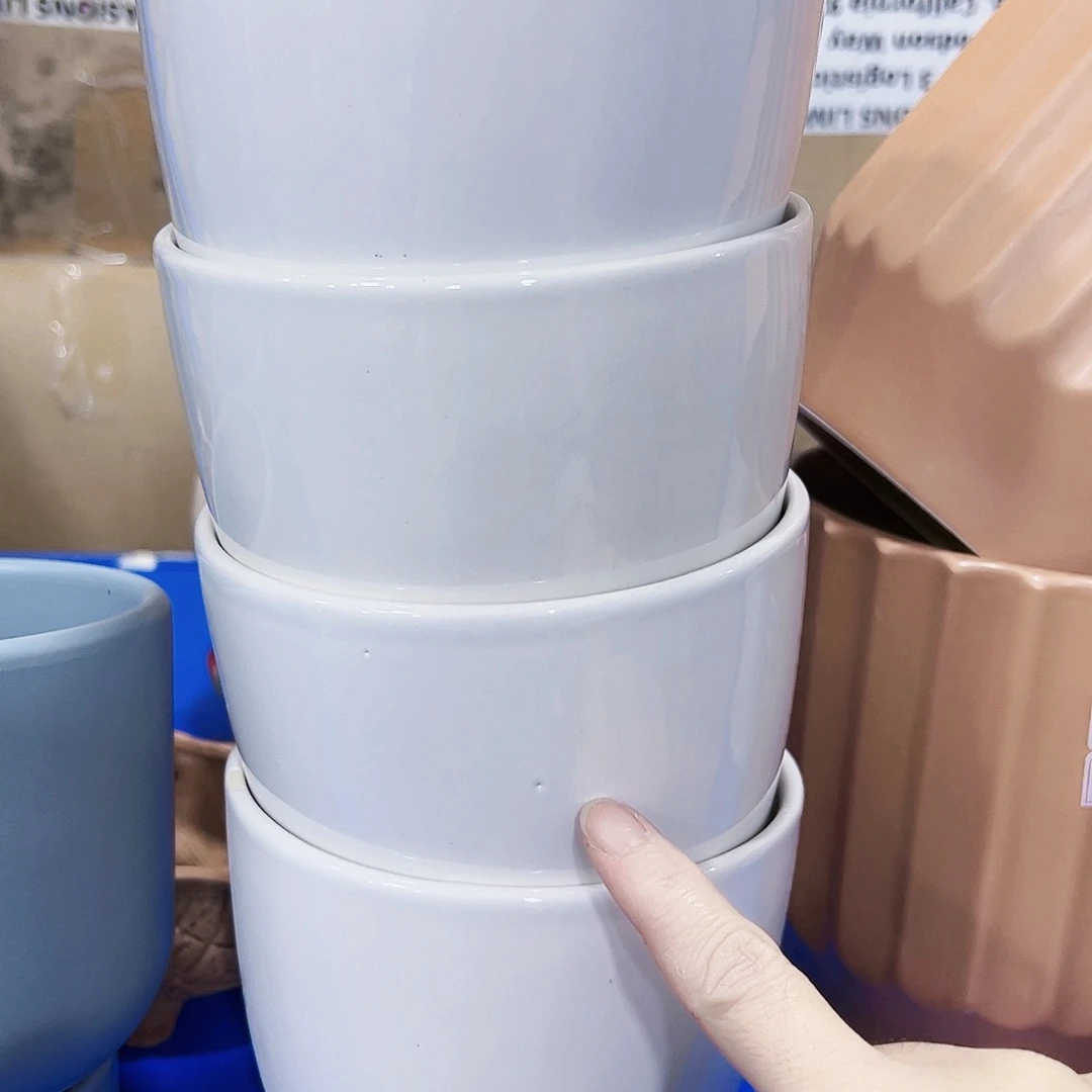 外贸尾单陶瓷花盆凑单10米包邮针孔