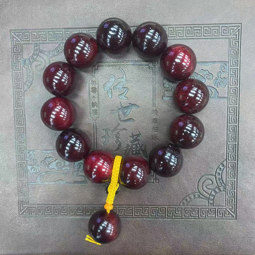 精品雪山重楼血生晶手链丫3862