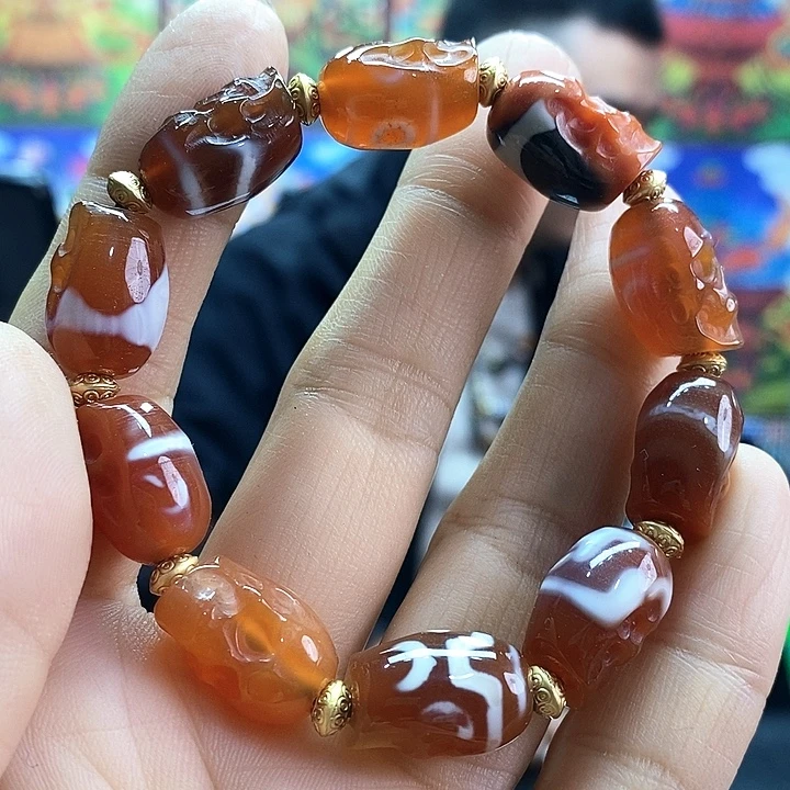 玛瑙/玉髓未镶嵌手链235