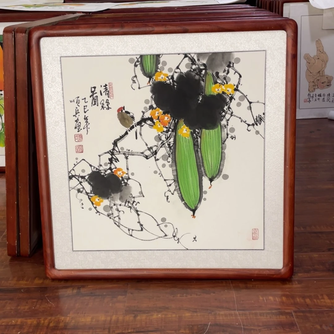 国画带框尺寸63*63厘米