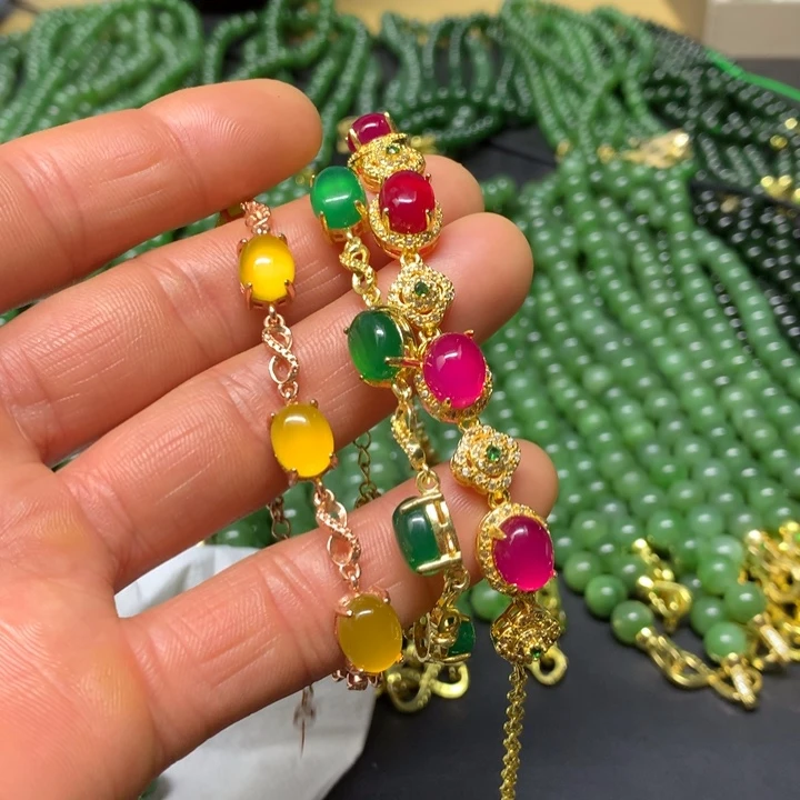 和田玉（碧玉）手串未镶嵌s****y