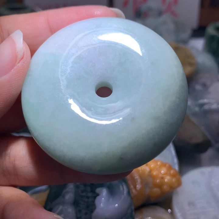 翡翠未镶嵌颈饰保真天然A货翡翠