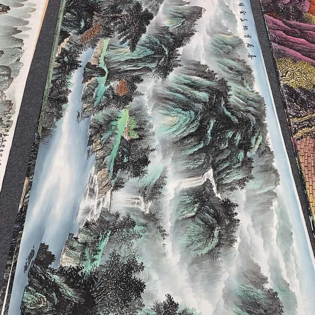 国画画画真的画画