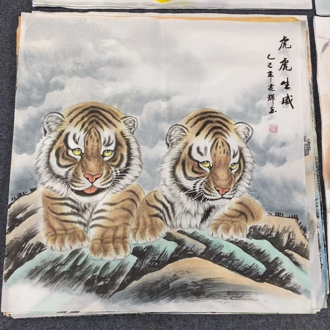 国画尺寸70✖️70精品斗方工笔画