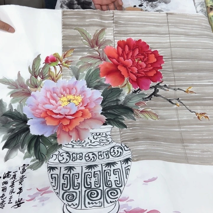 国画纯手绘作品欣赏图