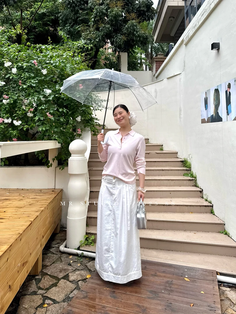 【YILI显瘦女装】法式高智感温柔调性带内衬百搭半身裙Y0649