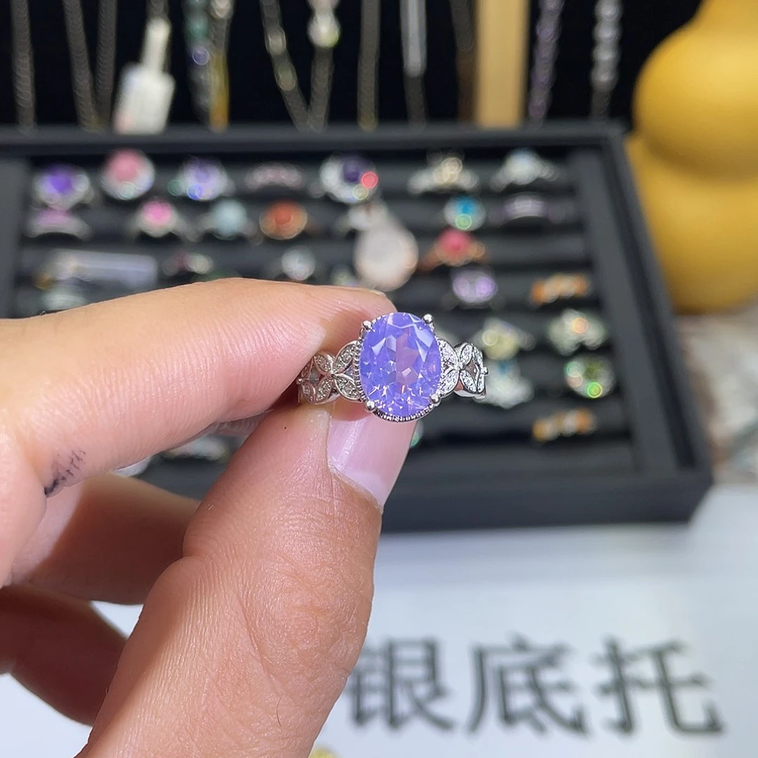 紫晶珠宝半成品未镶嵌
