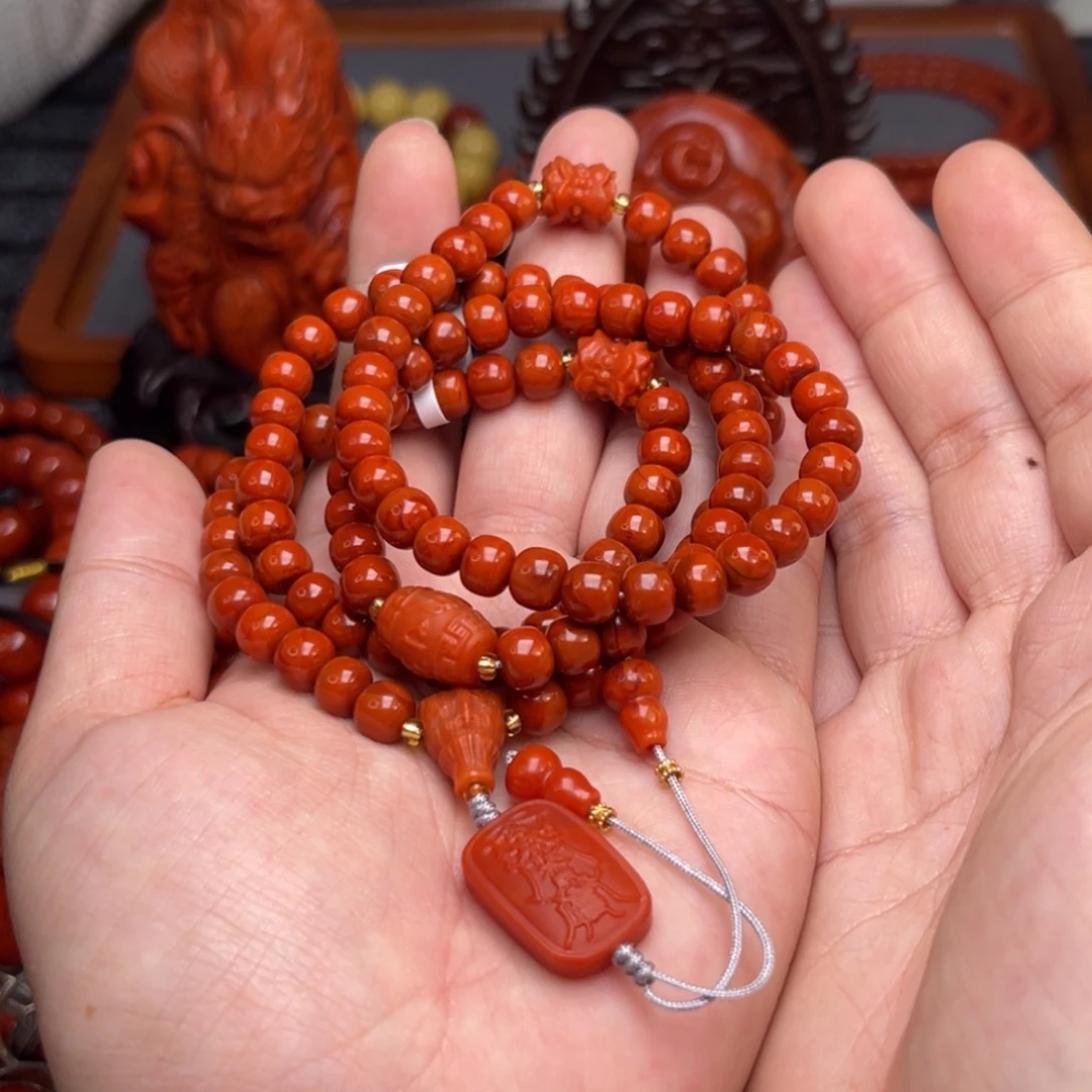 南红玛瑙卡7尺寸未镶嵌