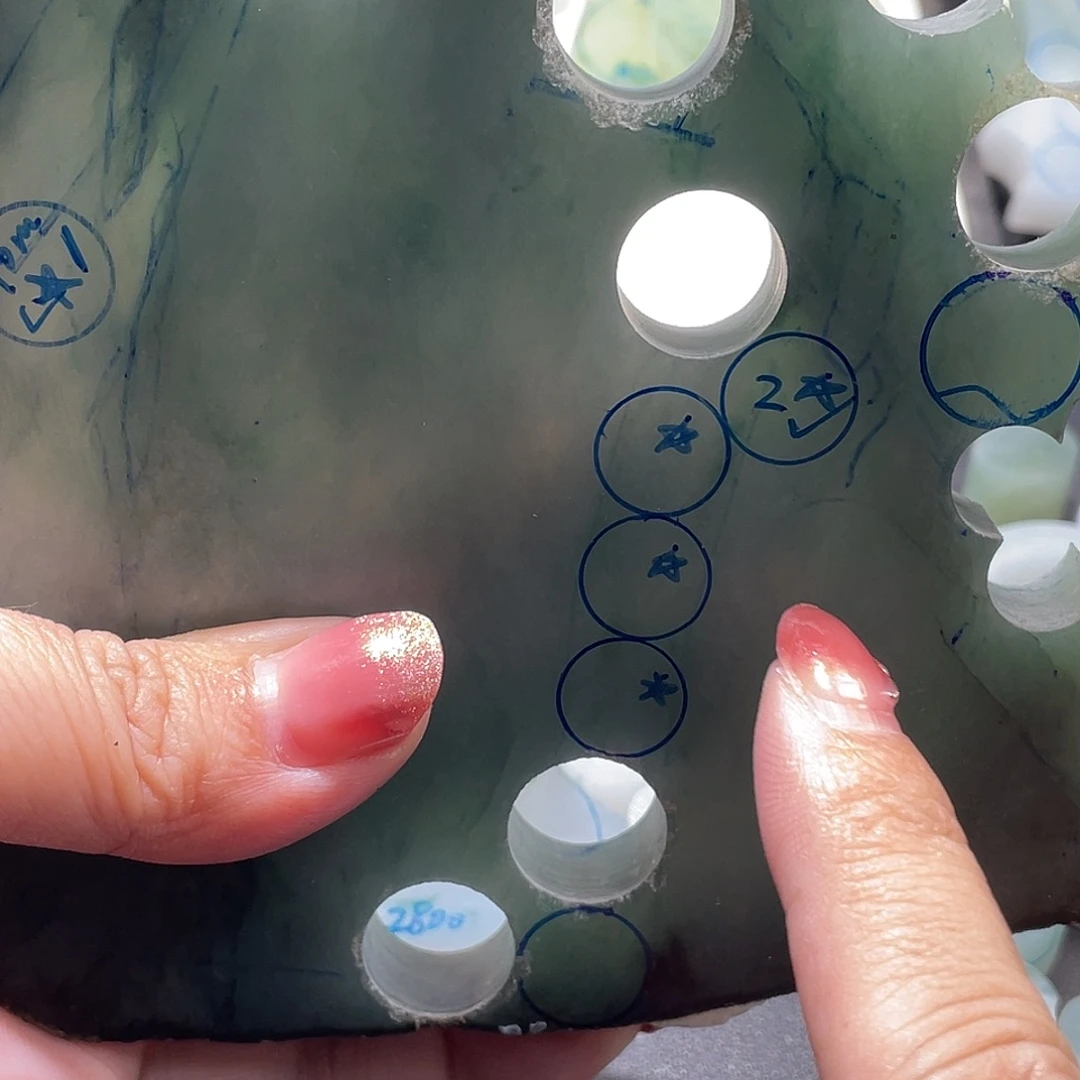 ❀***条定制翡翠未镶嵌卡10圆珠